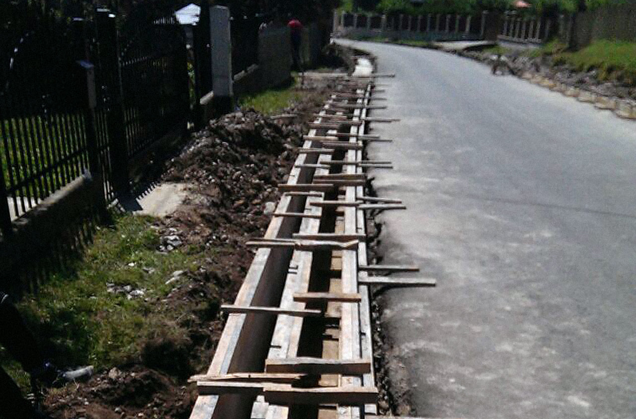 Rigole carosabile în localitatea Sita Buzăului, Județul Covasna